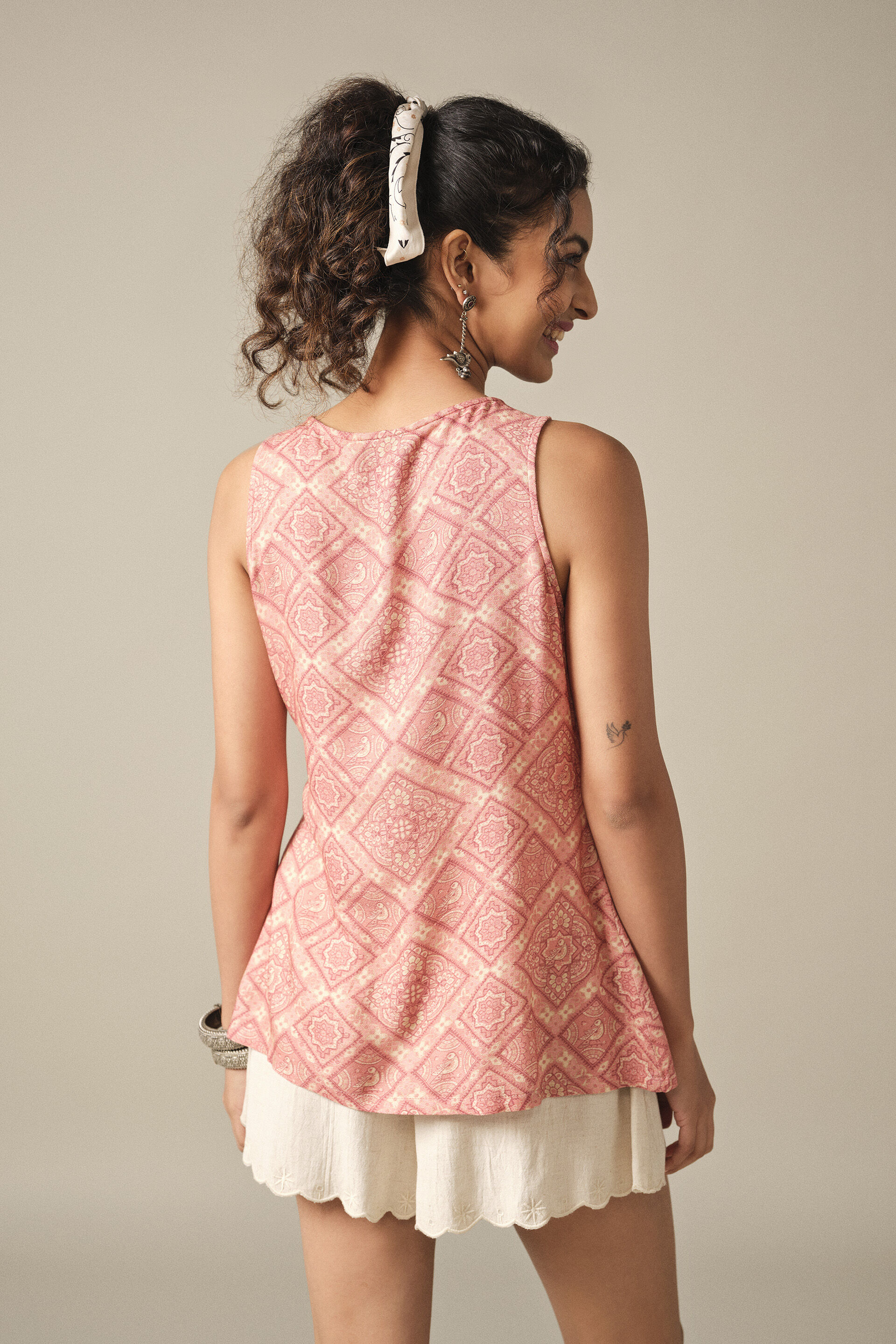 Pintuck Top in Pink, Pink, image 6